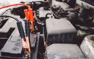 Converting a car battery into a power source